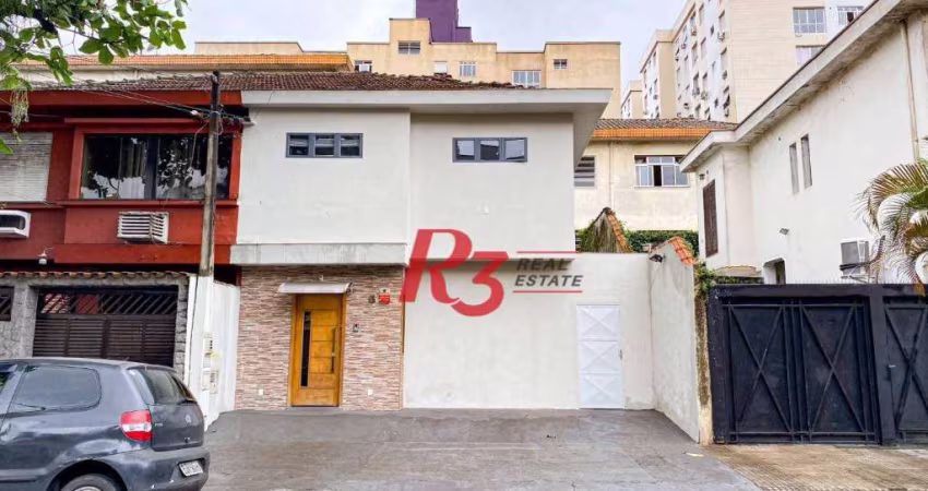 Sobrado à venda, 180 m² por R$ 990.000,00 - Embaré - Santos/SP