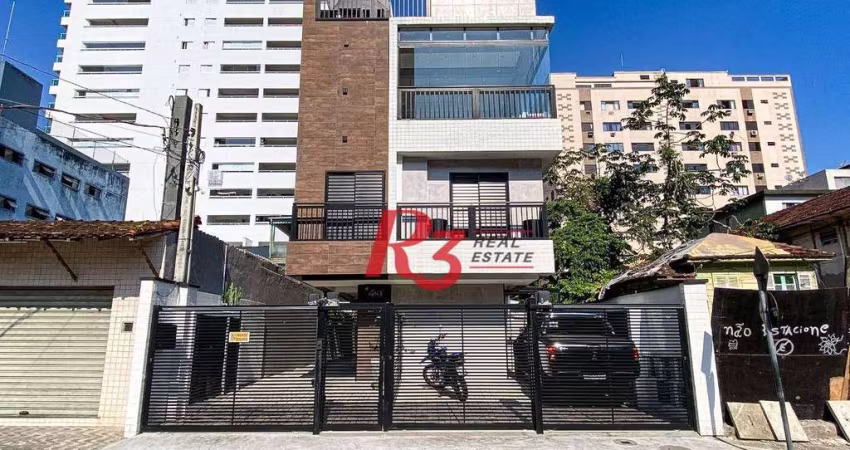 Sobrado com 2 dormitórios à venda, 92 m² por R$ 550.000,00 - Marapé - Santos/SP