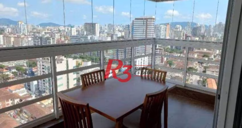 Apartamento com 3 dormitórios à venda, 96 m² por R$ 978.000,00 - Vila Belmiro - Santos/SP