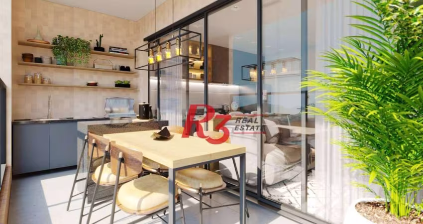 Apartamento com 2 dormitórios à venda, 65 m² por R$ 850.000,00 - Ponta da Praia - Santos/SP