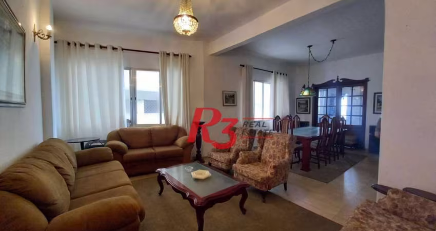 Apartamento com 3 dormitórios à venda, 160 m² por R$ 1.300.000,00 - Aparecida - Santos/SP