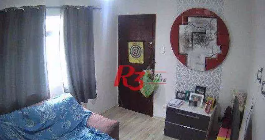 Apartamento com 2 dormitórios à venda, 70 m² por r$ 365.000,00 - embaré - santos/sp