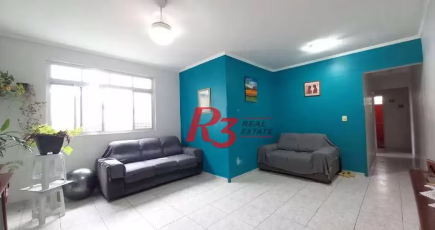 Apartamento com 2 dormitórios à venda, 137 m² por r$ 535.000,00 - marapé - santos/sp