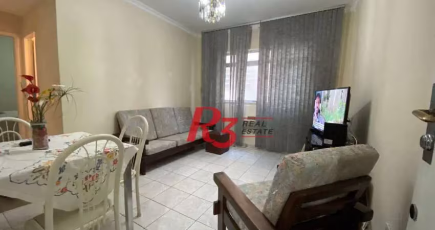 Apartamento com 2 dormitórios à venda, 59 m² por r$ 300.000,00 - marapé - santos/sp