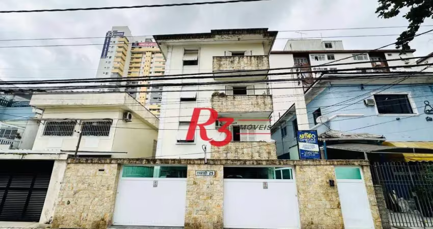 Apartamento à venda, 87 m² por r$ 430.000,00 - boqueirão - santos/sp