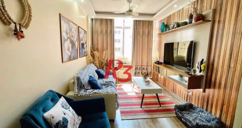 Apartamento à venda, 65 m² por R$ 630.000,00 - Gonzaga - Santos/SP