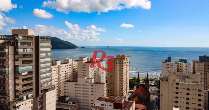 Apartamento para alugar, 198 m² por R$ 16.500,02/mês - Embaré - Santos/SP