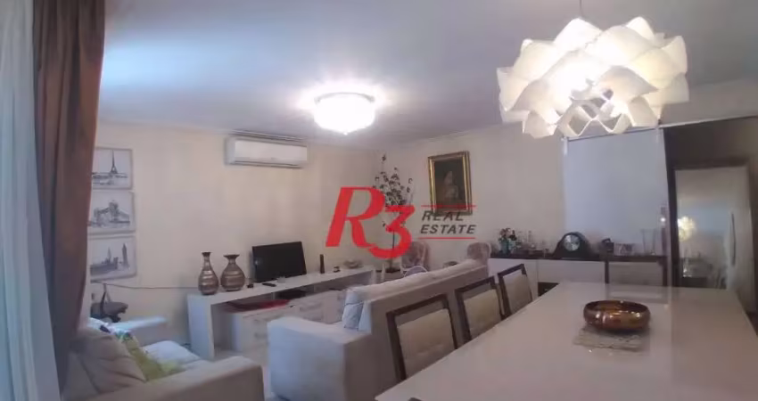Apartamento com 3 dormitórios à venda, 159 m² por r$ 700.000,00 - gonzaga - santos/sp