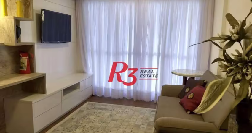 Apartamento para alugar, 59 m² por R$ 5.200,00/mês - Boqueirão - Santos/SP