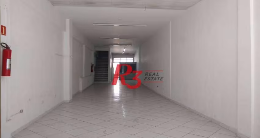 Loja para alugar, 311 m² por R$ 7.000,00/mês - Centro - Santos/SP