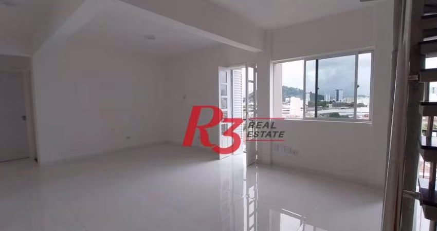 Cobertura com 2 dormitórios à venda, 137 m² por R$ 905.000,00 - Vila Belmiro - Santos/SP