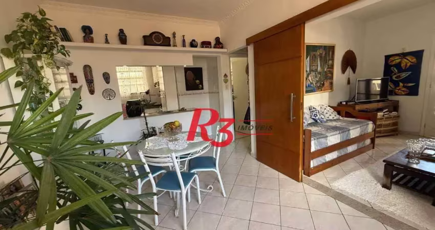 Apartamento com 2 dormitórios à venda, 54 m² por r$ 470.000,00 - embaré - santos/sp
