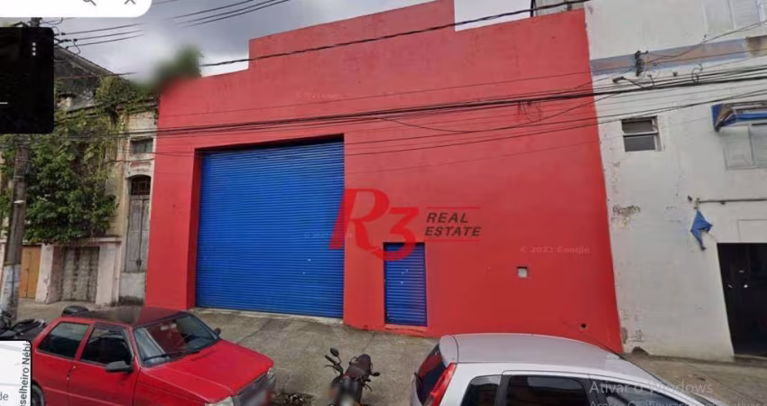 Galpão para alugar, 340 m² por R$ 15.000,00/mês - Vila Nova - Santos/SP