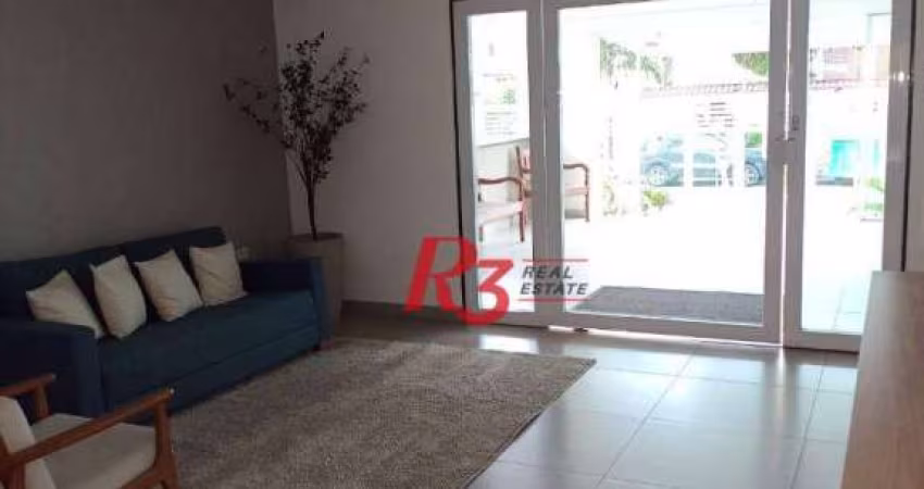 Apartamento com 2 dormitórios à venda, 68 m² por R$ 630.000,00 - Campo Grande - Santos/SP