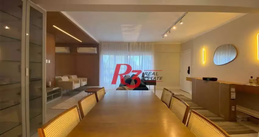 Apartamento com 3 dormitórios à venda, 125 m² por r$ 1.400.000,00 - ponta da praia - santos/sp