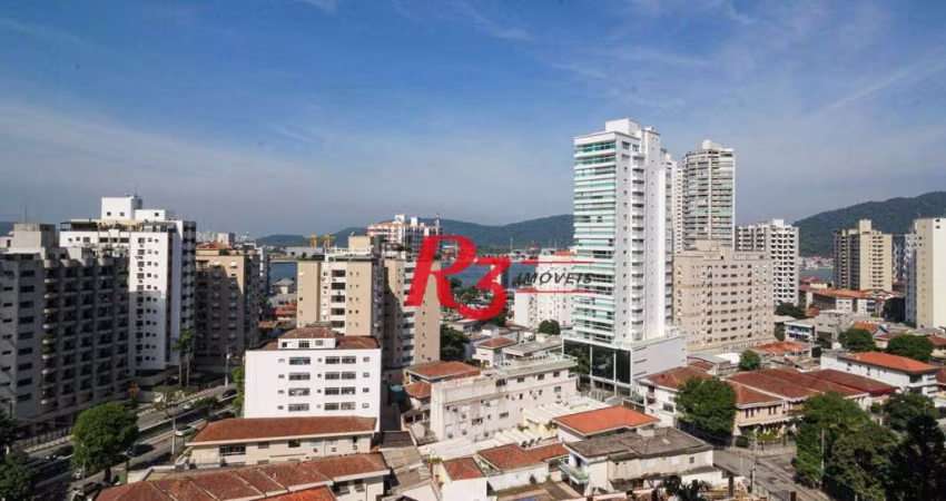 Apartamento com 3 dormitórios à venda, 165 m² por R$ 2.870.000,00 - Ponta da Praia - Santos/SP