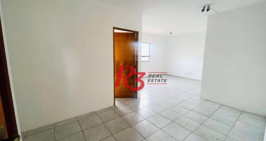 Sala para alugar, 50 m² por R$ 2.700,00/mês - Embaré - Santos/SP