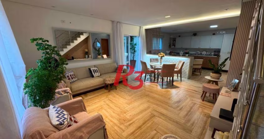 Sobrado à venda, 192 m² por R$ 2.400.000,00 - Aparecida - Santos/SP