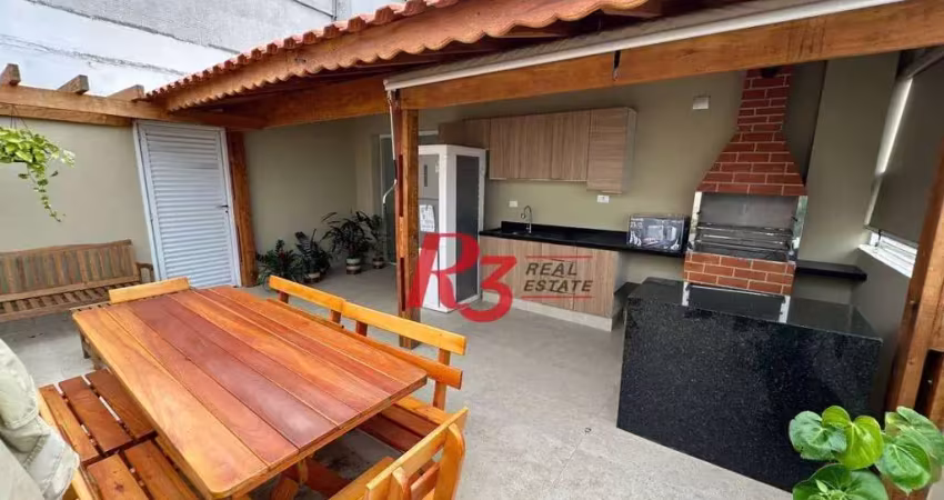 Cobertura à venda, 240 m² por R$ 1.370.000,00 - Embaré - Santos/SP