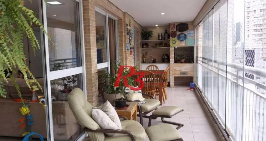 Apartamento à venda, 130 m² por R$ 1.900.000,00 - Gonzaga - Santos/SP