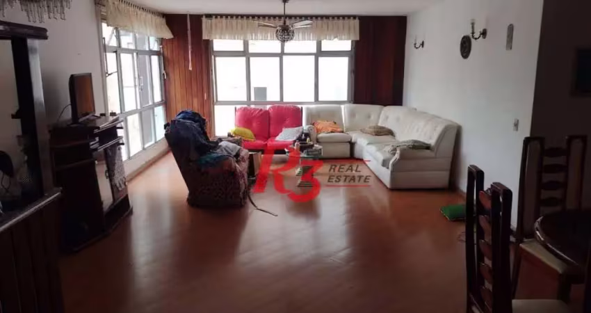 Apartamento com 3 dormitórios à venda, 239 m² por R$ 1.650.000,00 - Gonzaga - Santos/SP