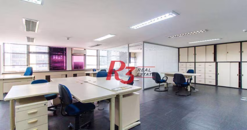 Sala para alugar, 221 m² por R$ 7.830,00/mês - Centro - Santos/SP
