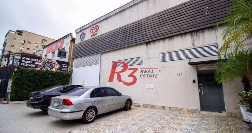 Galpão, 2757 m² - venda por r$ 24.000.000,00 ou aluguel por r$ 135.860,48/mês - campo grande - santos/sp
