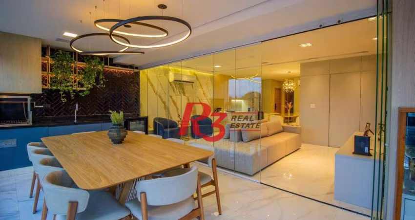 Apartamento à venda, 177 m² por R$ 3.030.000,00 - Vila Rica - Santos/SP