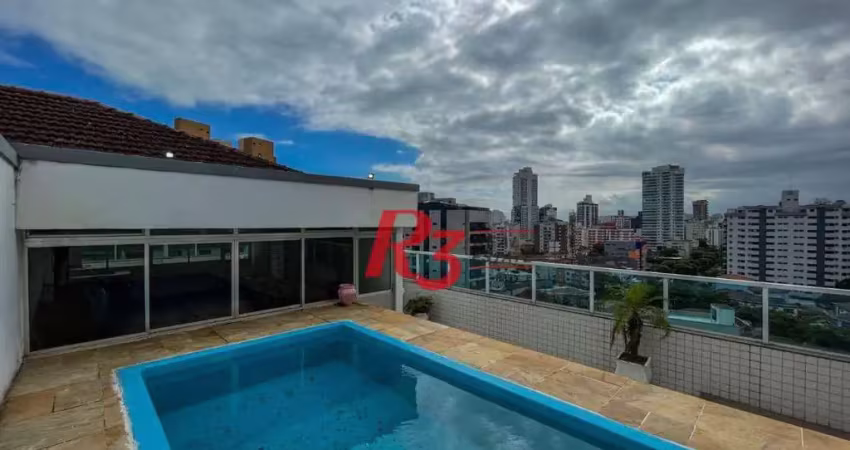 Cobertura à venda, 260 m² por r$ 1.500.000,00 - ponta da praia - santos/sp