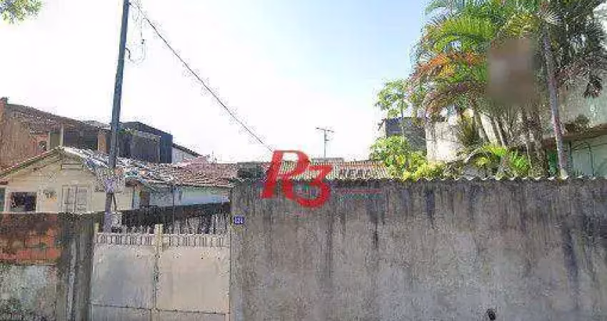 Terreno à venda, 160 m² por r$ 426.000,00 - estuário - santos/sp