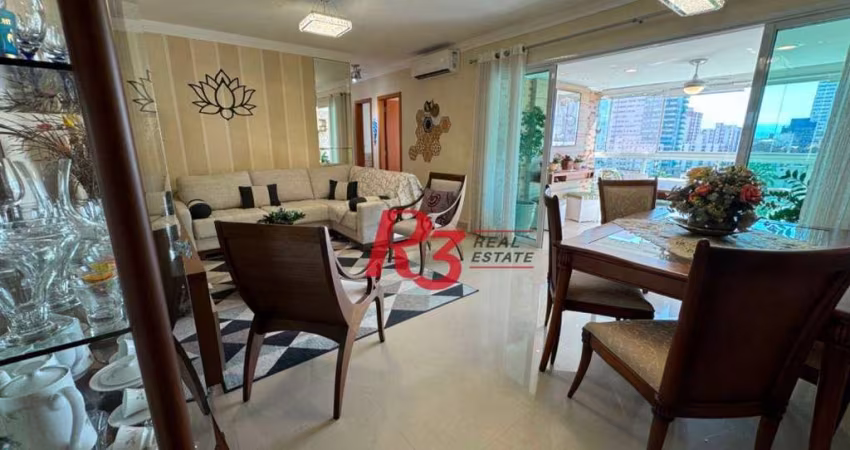Apartamento à venda, 130 m² por R$ 1.750.000,00 - Boqueirão - Santos/SP