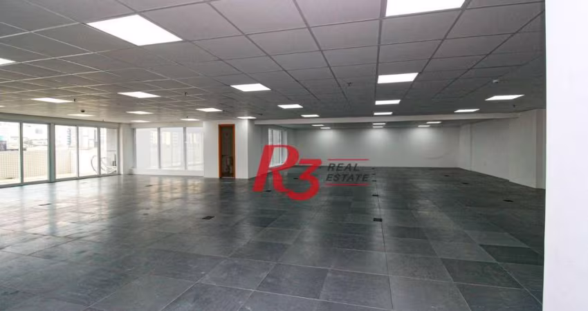 Sala, 395 m² - venda por R$ 2.130.000,00 ou aluguel por R$ 20.000,00/mês - Centro - Santos/SP