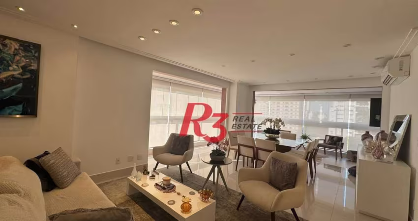 Apartamento com 3 dormitórios à venda, 221 m² - Gonzaga - Santos/SP