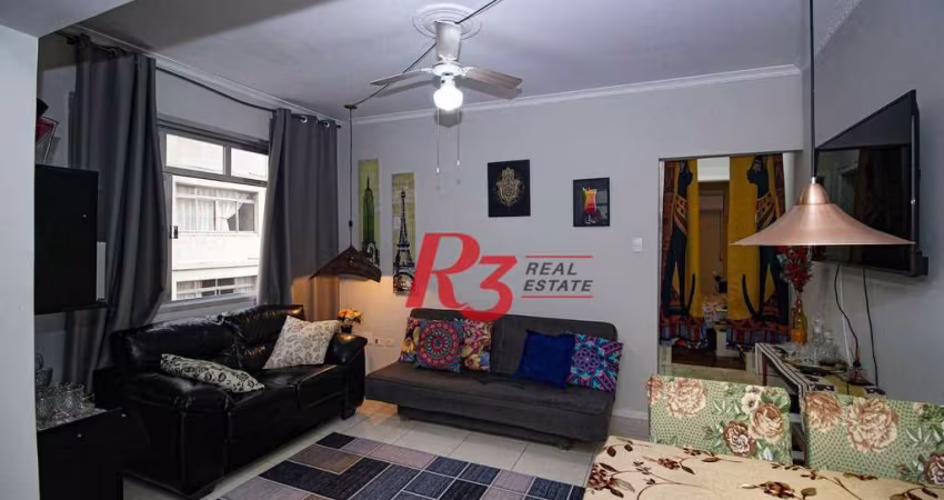 OPORTUNIDADE 380.000,00 , com 1 dormitório frente mar, - Boqueirão - Santos/SP