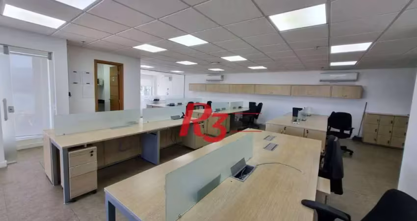 Sala para alugar, 180 m² por R$ 12.000,02/mês - Centro - Santos/SP