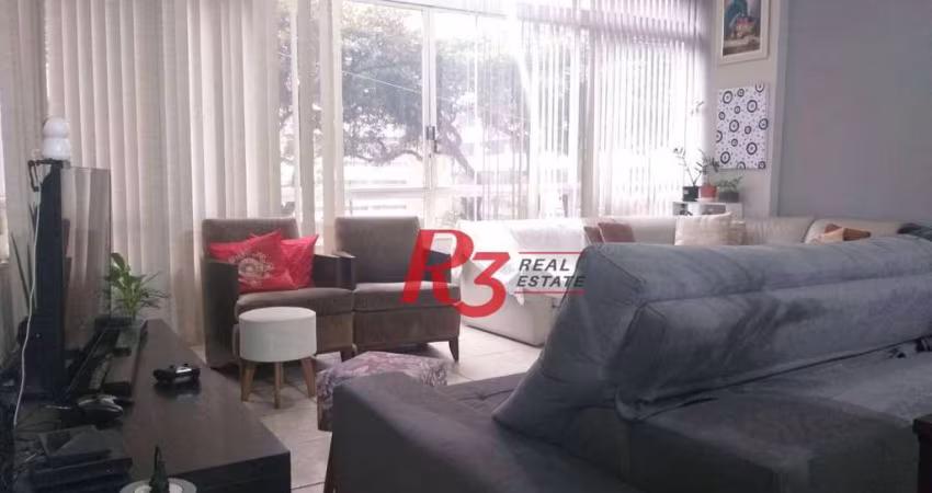 Apartamento com 3 dormitórios à venda, 171 m² por R$ 830.000,00 - Gonzaga - Santos/SP