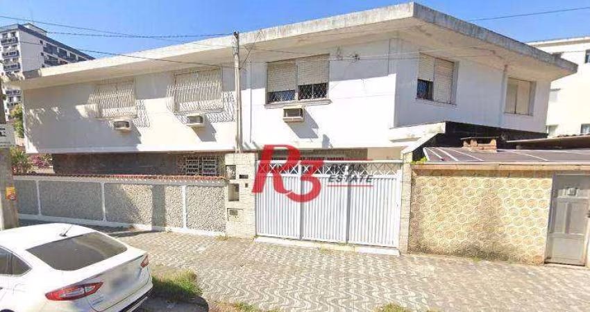 Sobrado, 157 m² - venda por R$ 980.000,00 ou aluguel por R$ 6.250,00/mês - Aparecida - Santos/SP