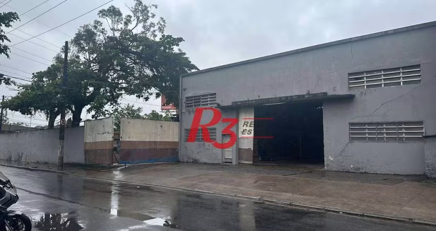 Galpão para alugar, 1089 m² por R$ 18.000,00/mês - Chico de Paula - Santos/SP
