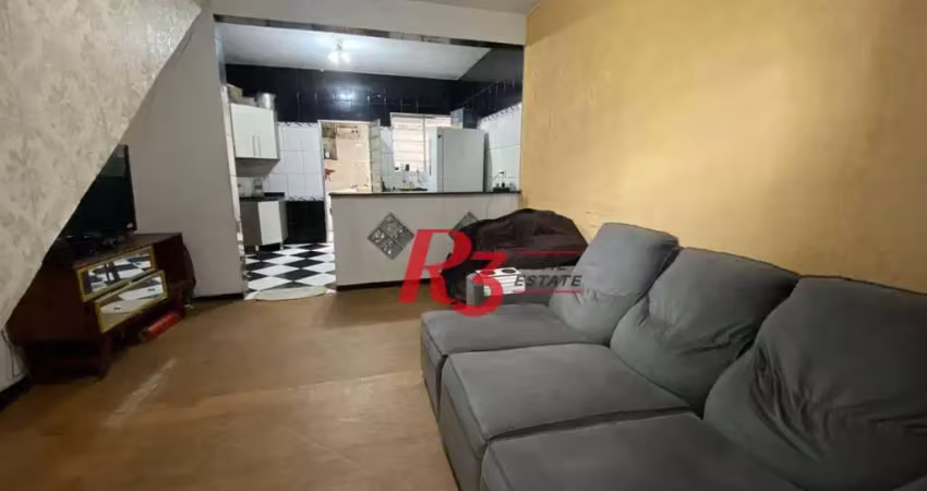 Casa com 3 dormitórios à venda, 100 m² por r$ 280.000,00 - rádio club - santos/sp