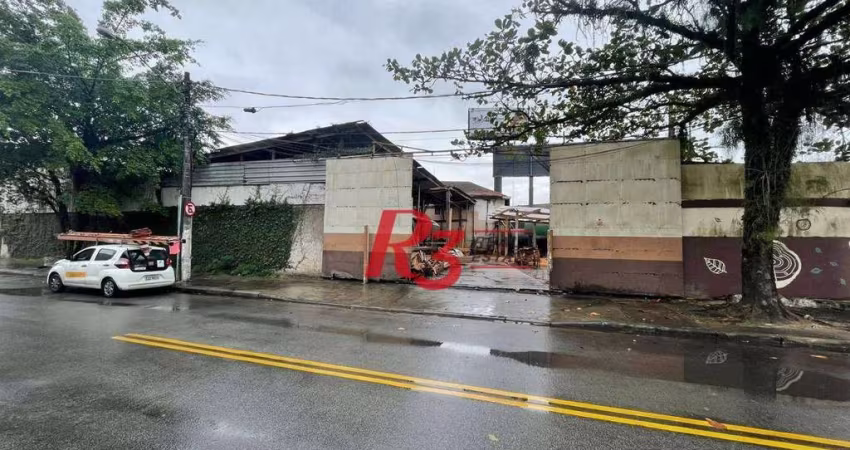 Galpão Comercial pra  alugar de 1497,11m² bairro Chico de Paula em Santos