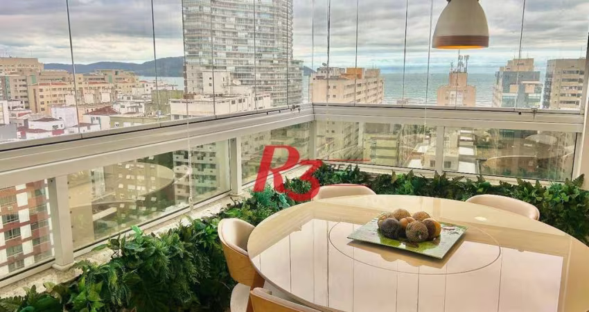 Apartamento à venda, 220 m² por R$ 3.180.000,00 - Pompéia - Santos/SP