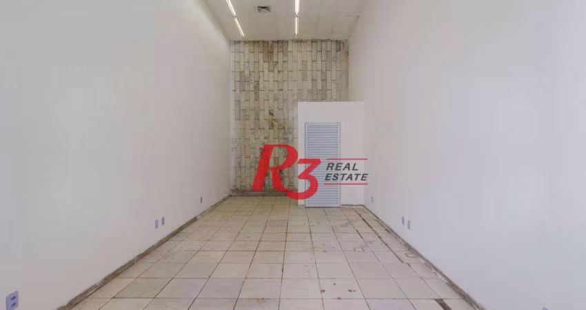 Loja para alugar, 40 m² por R$ 5.000,00/mês - Centro - Santos/SP