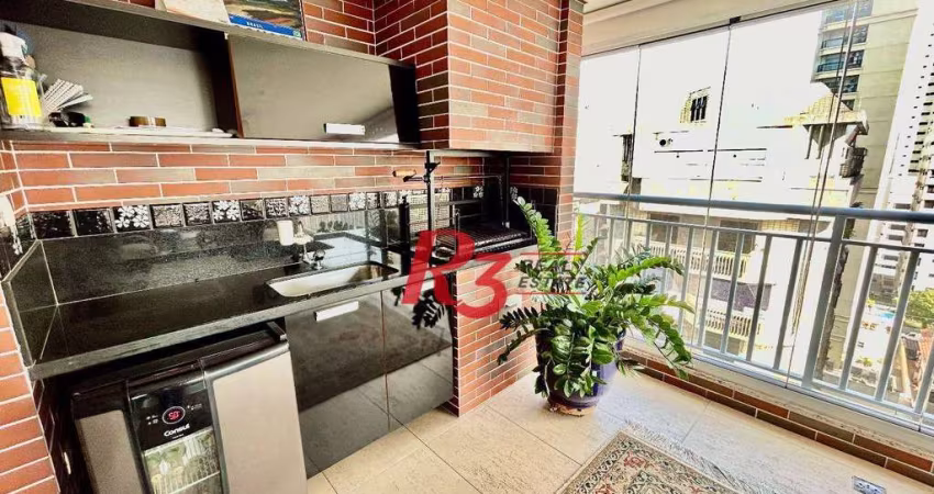 Apartamento à venda, 144 m² por R$ 2.390.000,00 - Boqueirão - Santos/SP
