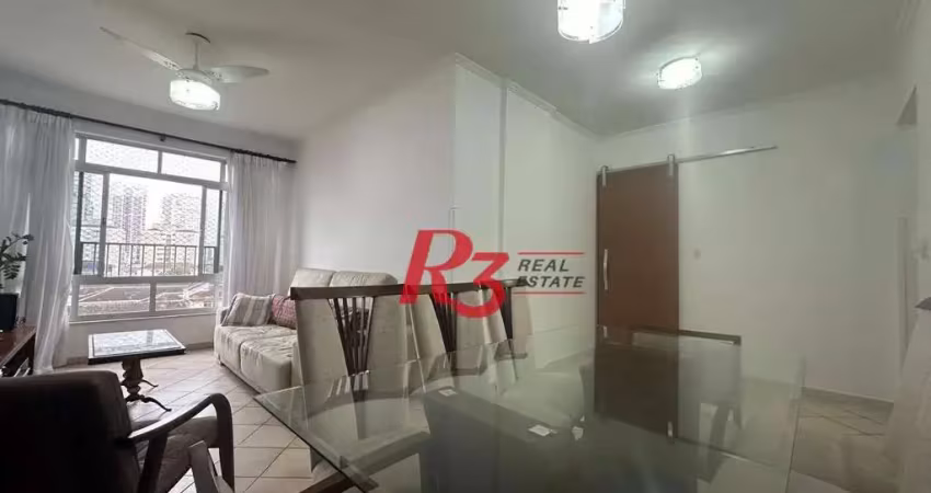 Apartamento com 2 dormitórios à venda, 120 m² por r$ 670.000,00 - gonzaga - santos/sp