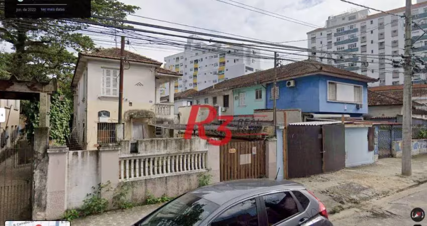 Terreno à venda, 400 m² por R$ 1.200.000,00 - Campo Grande - Santos/SP