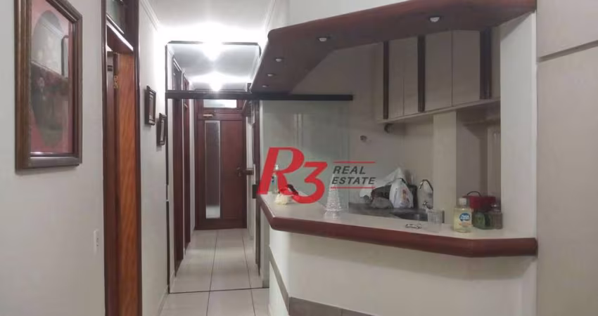 Sala, 122 m² - venda por R$ 650.000,00 ou aluguel por R$ 6.500,00/mês - Encruzilhada - Santos/SP