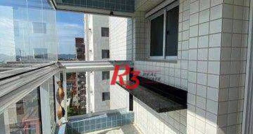 Apartamento com 1 Quarto à venda, 56 m² por R$ 575.000 - Boqueirão - Santos/SP