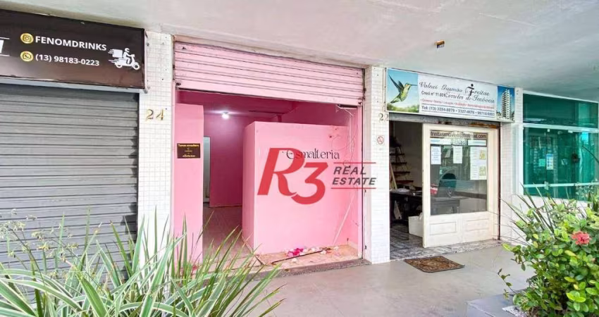 Loja para alugar, 30 m² - Gonzaga - Santos/SP