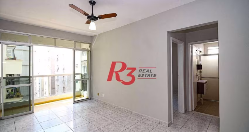 Apartamento com 1 quarto para alugar, 65 m² por R$ 3.870/mês - Boqueirão - Santos/SP