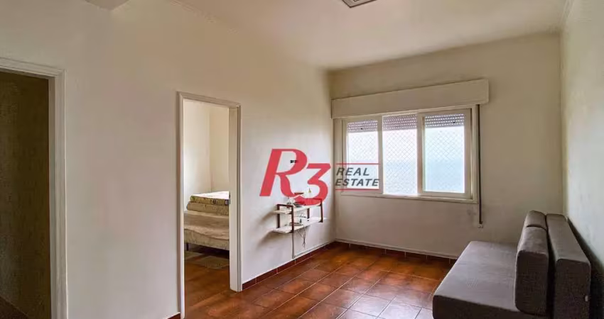 Apartamento com 1 dormitório para alugar, 50 m² por r$ 3.000,00/mês - embaré - santos/sp